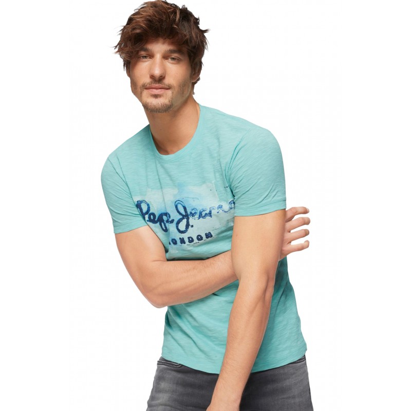 Pepe Jeans Ανδρικό Golders T-Shirt Τιρκουάζ PM503213-518