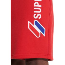Superdry Sportstyle Applique Αθλητική Βερμούδα Κόκκινη M7110319A-OPI