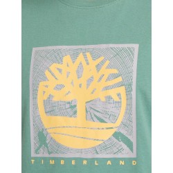 Timberland Ανδρική Μπλούζα Κοντομάνικη Πράσινη
